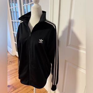 Adidas Originals Black Track Jacket | Classic 3-Stripe | Size M